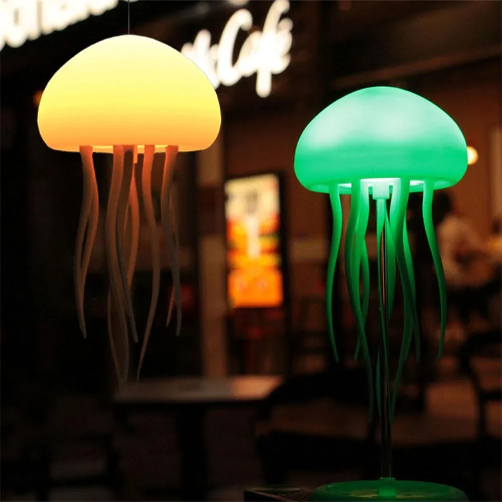 Ocean Glow™ Jellyfish Lamp – RGB Rechargeable Night Light