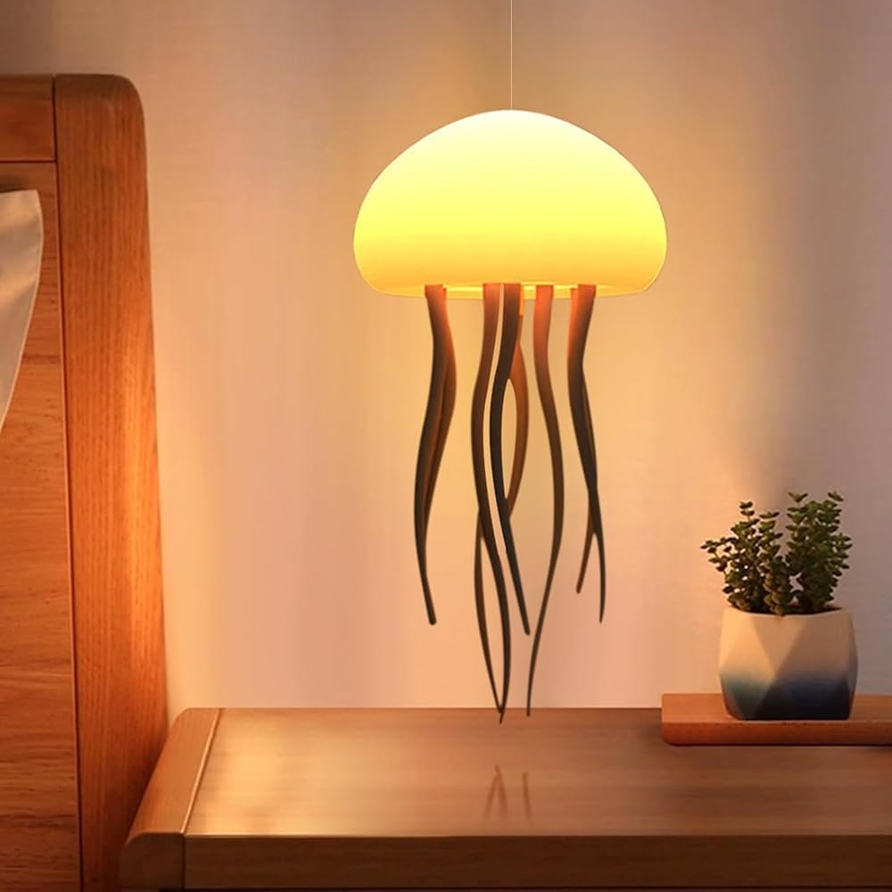 Ocean Glow™ Jellyfish Lamp – RGB Rechargeable Night Light