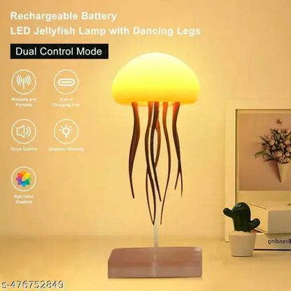 Ocean Glow™ Jellyfish Lamp – RGB Rechargeable Night Light